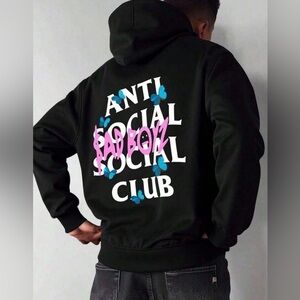 🔥RARE XL Anti Social Social Club X Sad Boyz Collab Black Hoodie NEW🔥